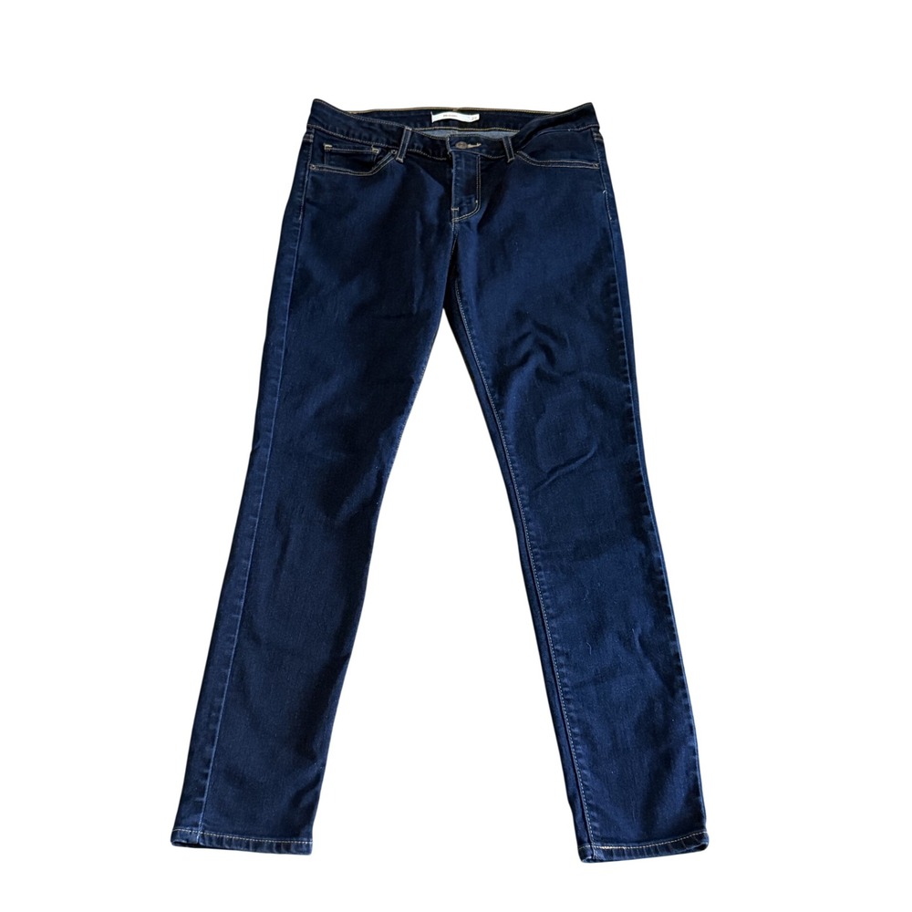 Levis 711 Skinny Jeans Womens 29 Dark Wash Indigo Mid Rise Denim Pants
